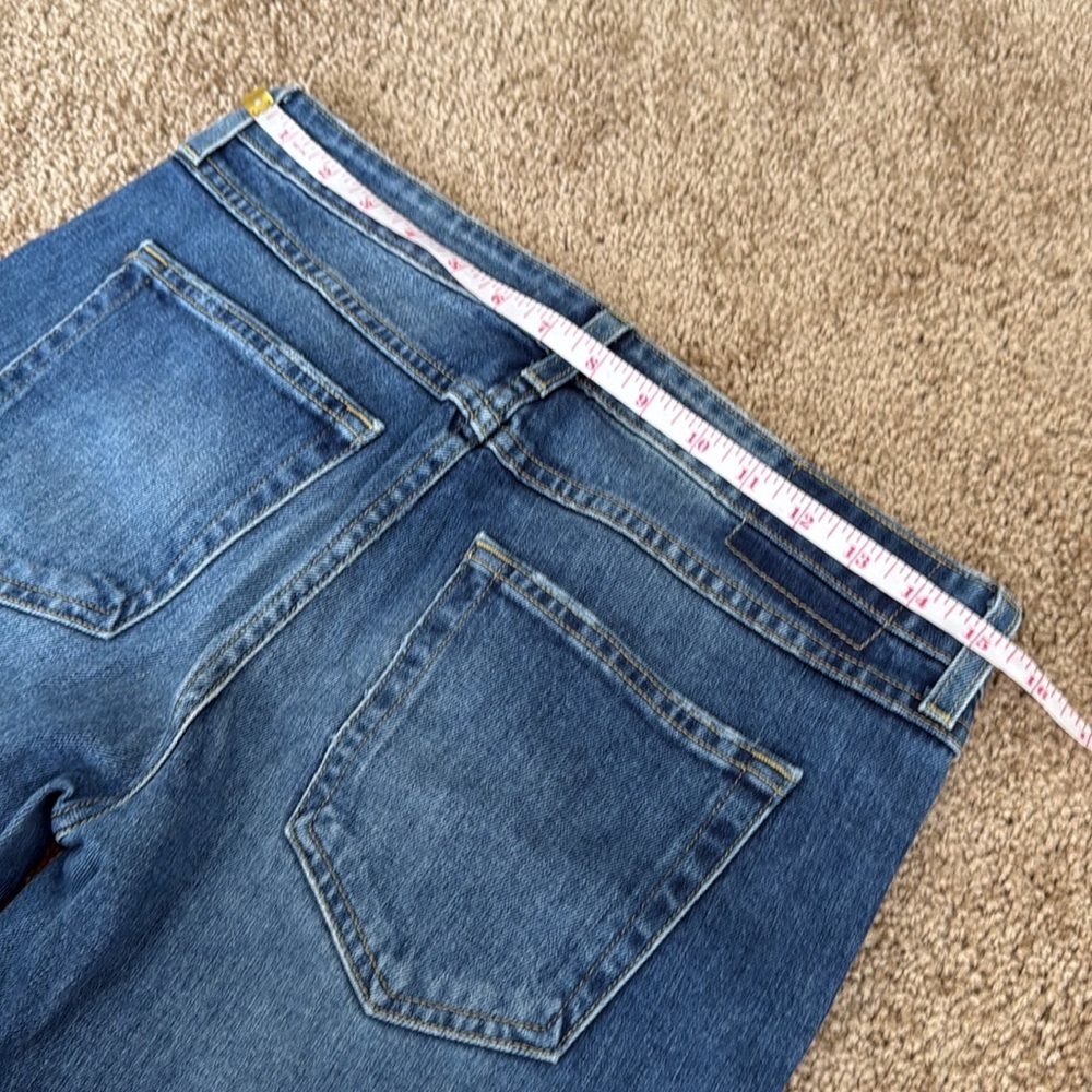 AMO Twist Zip Sapphire Wash Skinny Ankle Jeans - Picture 8 of 11